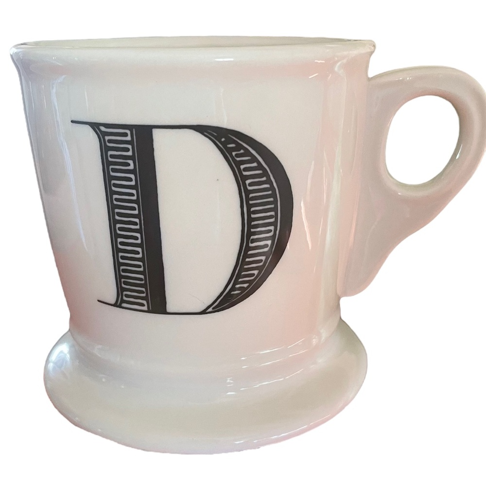 Anthropologie Monogram Mug Letter  D  
